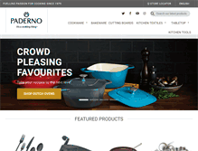 Tablet Screenshot of paderno.com